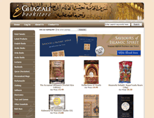 Tablet Screenshot of ghazalibookstore.com